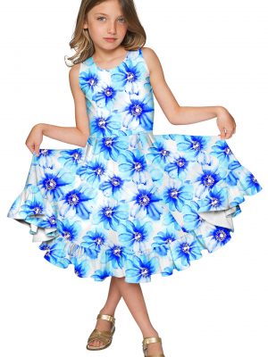 Aurora-Vizcaya-Fit-_-Flare-Dress-Girls-White-Blue-GD8-P0059S