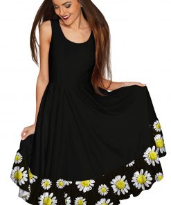 Little-Oopsy-Daisy-Vizcaya-Fit-_-Flare-Dress-Women-Black-White-WD8-P0050S-Black-image-1