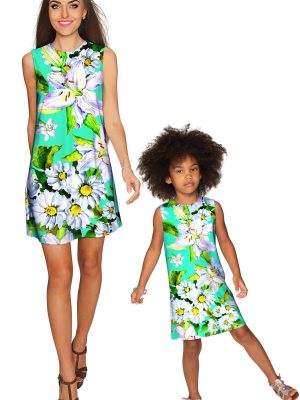 Mommy And Me Flower Party Adele Shift Dress Green White Wd14 P0034b Gd14 P0034b 0041f985 2e16 4ba0 A9f2 856479fd294d