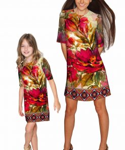 Mommy And Me Free Spirit Grace Shift Dress Red Beige Green Gd13 P0090b Wd13 P0090b Edd3d6bf 2642 4bec 8938 69a06e0a8ff7