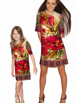 Mommy And Me Free Spirit Grace Shift Dress Red Beige Green Gd13 P0090b Wd13 P0090b Edd3d6bf 2642 4bec 8938 69a06e0a8ff7