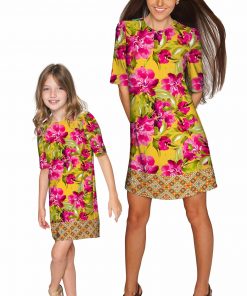 Mommy And Me Indian Summer Grace Shift Dress Yellow Pink Gd13 P0079s Wd13 P0079s 5cb501f7 C3a1 4531 Be35 00970d1f5cc6