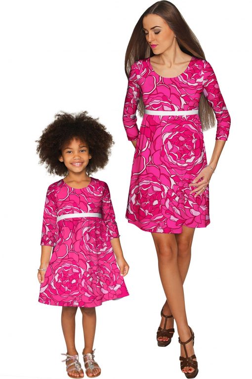 Mommy-and-Me-Peony-Blaze-Gloria-Empire-Waist-Dress-Fuchsia-Pink-GD5-P0007B-WHITE-WD5-P0007B-WHITE_f3080d43-585d-4180-a3e7-1843696da431