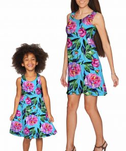 Mommy And Me Peony Splash Sanibel Empire Waist Dress Blue Pink Green Gd6 P0080s Wd6 P0080s 702c793f 3475 4ae5 9957 99e0801ec89a