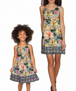 Mommy And Me Prima Donna Sanibel Empire Waist Dress Grey Pink Creme Gd6 P0084s Wd6 P0084s 08414112 A87e 4597 893d Bceb55c9f032