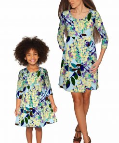 Mommy And Me Pure Tenderness Gloria Empire Waist Dress Blue Ivory Gd5 P0075s Wd5 P0075s A838ef49 1574 4dba 84d7 193a09668948