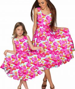 Mommy And Me Sweet Illusion Vizcaya Fit Flare Dress Pink Blue Gd8 P0018s Wd8 P0018s 19d99e21 490e 49d8 B50a 7bc1b6acd030