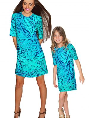 Mommy And Me Tropical Dream Grace Shift Dress Navy Blue Green Gd13 P0019s Wd13 P0019s F9f7e30e Ea3d 46d4 86c1 F75348592376