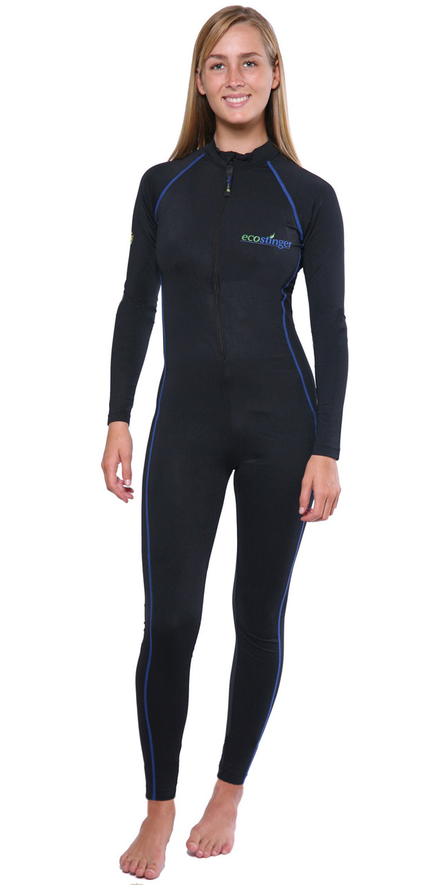 Women Full Body Sunsuit UV Protection Swimsuit Short Sleeves UPF50 Black Lime