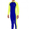 Boys Full Body Swimsuit Sun and UV Protection Blue Yellow