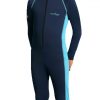 Swimsuit Full body Sun and UV protection for boys Navy Blue