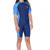 Girls Full Body Swimsuit with Sun, UV Protection Navy Blue