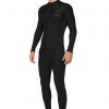 Mens UV Protective Swimwear Suit Dive Skin UPF50+ Black Chlorine Resistant