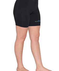 Ladies UV Protective Swim Shorts Above Knee Length UPF50+ Black hlorine Resistant