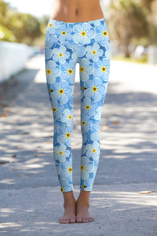 Forget-Me-Not-Lucy-Blue-Floral-Print-Eco-Leggings-Women-Blue-WL1-P0010S