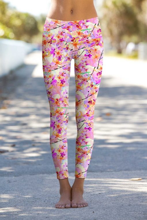 In-Love-Lucy-Pink-Floral-Print-Performance-Leggings-Women-Pink-Purple-WL1-P0026S