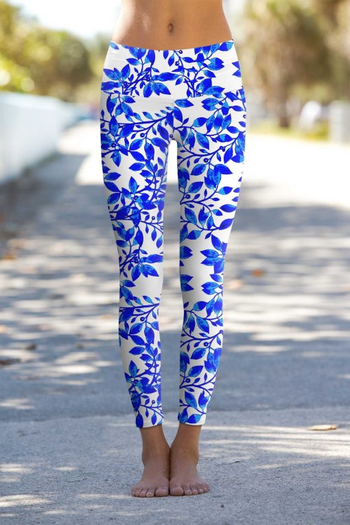 Whimsy-Lucy-Printed-Performance-Leggings-Women-White-Blue-WL1-P0063S