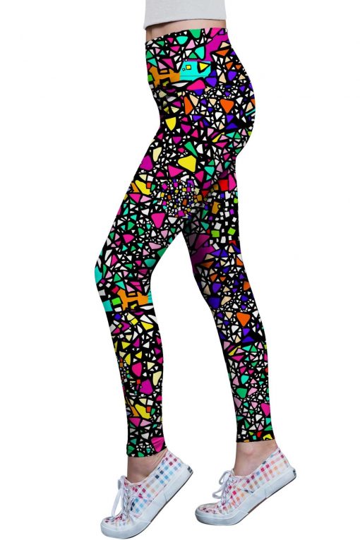 Little-In-a-Joyful-Mood-Lucy-Leggings-Women-Pink-Yellow-Black-WL1-P0098S-Image-1