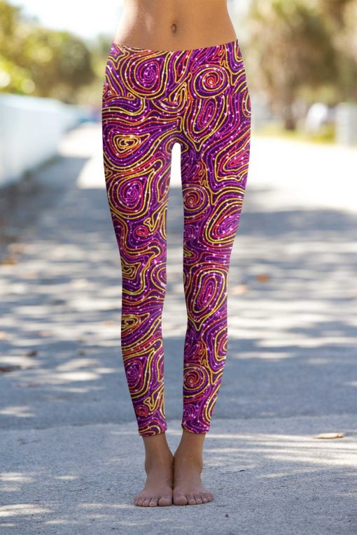 Vibrant-Galaxy-Lucy-Printed-Performance-Leggings-Women-Purple-Gold-WL1-P0023S