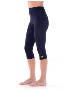 Women Swim Capri Tights High Waist UV Protection Swimwear Navy